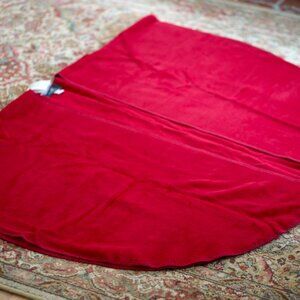 Vintage Peruvian Alpaca Bright Red Zarape Wrap